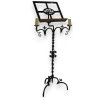 Wrought-iron candlestick. With 2 candles. At  Moinat SA  – Antiques and home décor