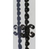 Wrought-iron candlestick. With 2 candles. At  Moinat SA  – Antiques and home décor