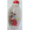 Snuff bottle, painted glass. Decorated by Moinat SA – Antiques and Decor