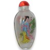Snuff bottle, painted glass. Decorated by Moinat SA – Antiques and Decor