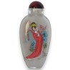 Snuff bottle, painted glass. Decorated by Moinat SA – Antiques and Decor