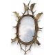 Beveled mirror with horn frame. Brienz.