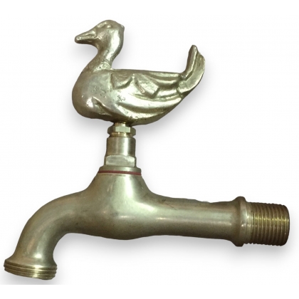 Robinet \"Canard\" en laiton poli