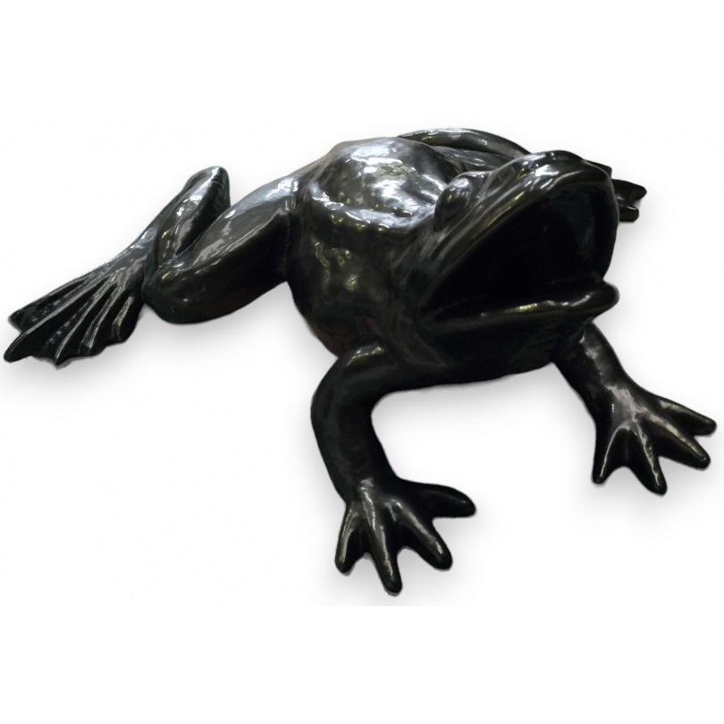  Grenouille de bassin en fonte verte sur  Moinat SA  - Antiquités décoration