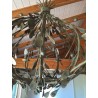 "Olivier" wrought-iron chandelier, painted by Moinat SA – Antiques and home décor