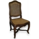 Chaise Louis XV, en noyer. Estampillée