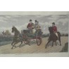 Engraving on paper, ‘Going to Cover’, by Moinat SA – Antiques and decorative items – Engravings, lithographs
