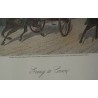 Engraving on paper, ‘Going to Cover’, by Moinat SA – Antiques and decorative items – Engravings, lithographs