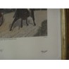 Engraving on paper, ‘Going to Cover’, by Moinat SA – Antiques and decorative items – Engravings, lithographs