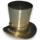 Sculpture "Chapeau", en bronze gravé
