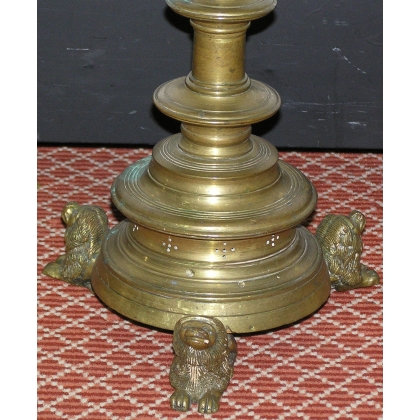  Bougeoir, en bronze. Pied tripode Signé W. POLDERS sur  Moinat SA  - Antiquités décoration