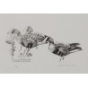 Print on paper: ‘Three Geese’ by Moinat SA – Antiques and decorative items – Prints, lithographs