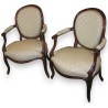 Pair of Louis XV cabriolet armchairs. From  Moinat SA  - Antiques and interior design