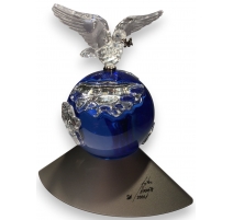 Cristal Swarovski "Globe et colombe de