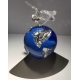 Cristal Swarovski "Globe et colombe de