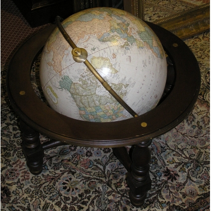 Floor-standing globe – world map, from  Moinat SA  - Antiques and home décor