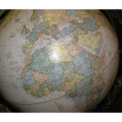Floor-standing globe – world map, from  Moinat SA  - Antiques and home décor