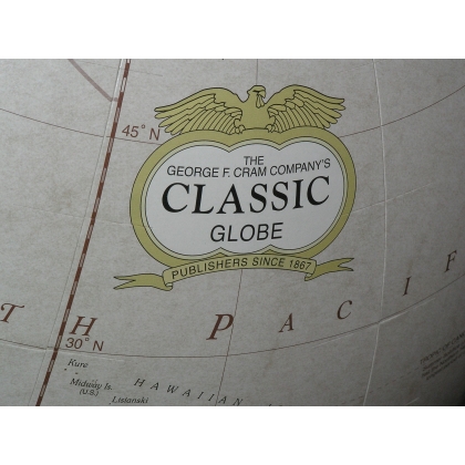 Floor-standing globe – world map, from  Moinat SA  - Antiques and home décor