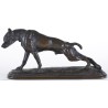  Sculpture "Chien de chasse", en bronze sur  Moinat SA  - Antiquités décoration