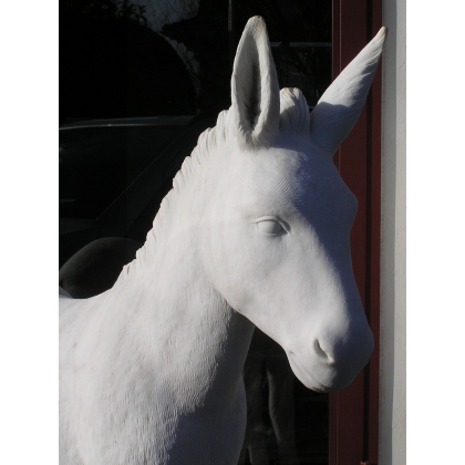  Sculpture "Âne", en marbre blanc de sur  Moinat SA  - Antiquités décoration
