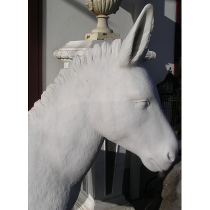  Sculpture "Âne", en marbre blanc de sur  Moinat SA  - Antiquités décoration