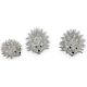 Lot de 3 Cristaux Swarovski "Hérisson,