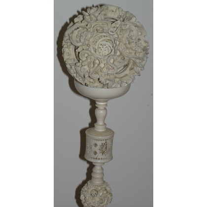 Canton ball sculpture, in ivory, by  Moinat SA  - Antiques and decorative items