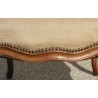 Louis XV armchair upholstered in beige-brown fabric. From  Moinat SA  - Antiques and home décor