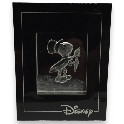 Bloc en cristal gravé \"Jiminy Cricket\", Disney
