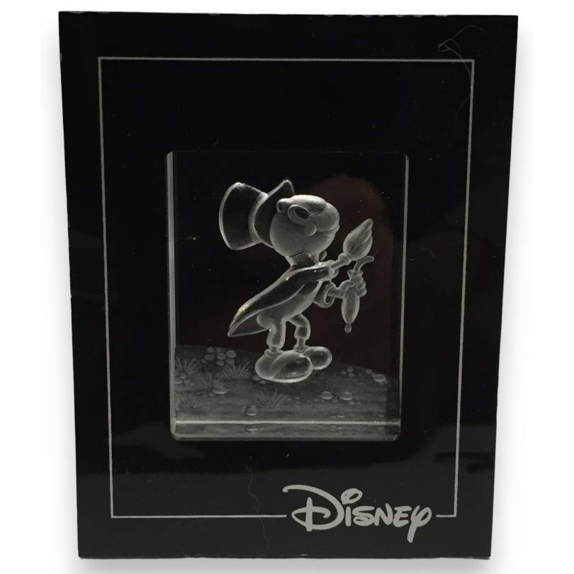  Bloc en cristal gravé "Jiminy Cricket", Disney sur  Moinat SA  - Antiquités décoration