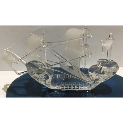  Caravelle en verre sur  Moinat SA  - Antiquités décoration