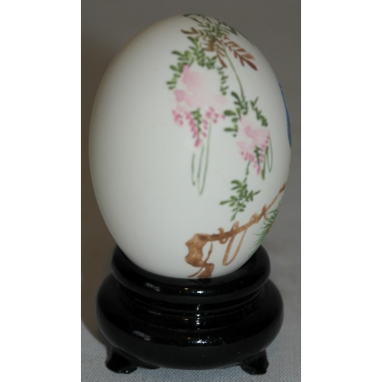 Painted Chinese egg ‘Peacock’ by Moinat SA – Antiques and decorative items