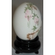 Oeuf chinois peint "Paon"