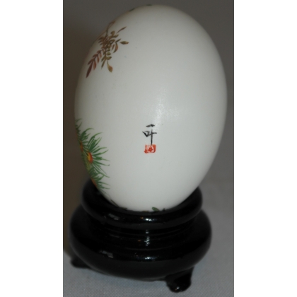 Painted Chinese egg ‘Peacock’ by Moinat SA – Antiques and decorative items