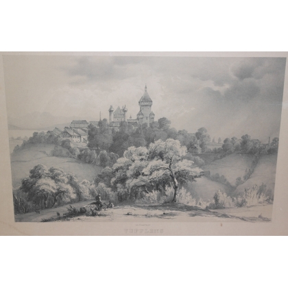 Engraving ‘Vufflens’ by H. TERRY (Henry) at Moinat SA – Antiques and decorative items – Engravings, lithographs