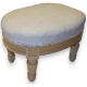 Tabouret de pied ovale style Louis XVI