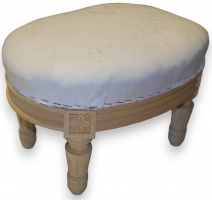 Tabouret de pied ovale style Louis XVI