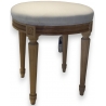 Tabouret rond style Louis XVI en merisier