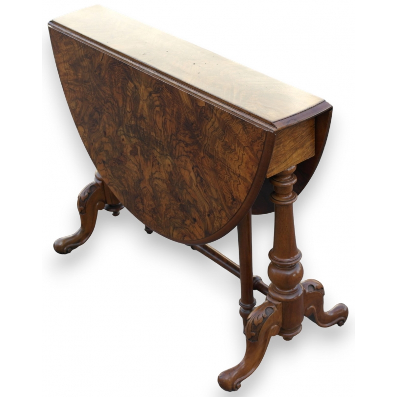  Table ovale anglaise à abattants en sur  Moinat SA  - Antiquités décoration