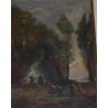 Paintings | Oil on canvas ‘Country Dance’, not by Moinat SA  – Antiques and home décor