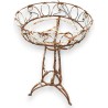  Jardinière ronde en fer forgé blanc sur  Moinat SA  - Antiquités décoration