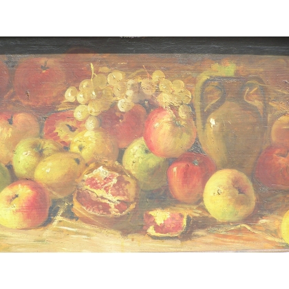 Paintings | Pair of oil-on-wood paintings, ‘Still Lifes’, Moinat SA  – Antiques and home décor