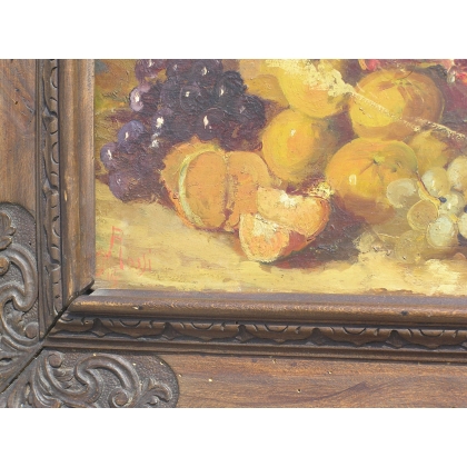 Paintings | Pair of oil-on-wood paintings, ‘Still Lifes’, Moinat SA  – Antiques and home décor