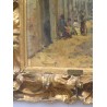 Paintings | Oil on canvas painting ‘Sous les Arcades’ by Moinat SA  – Antiques and home décor