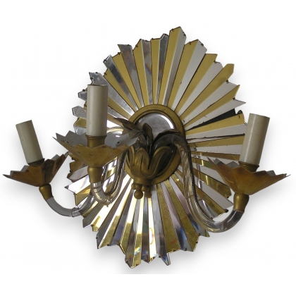 Pair of Art Deco "Soleil" wall lights by Moinat SA – Antiques and home décor