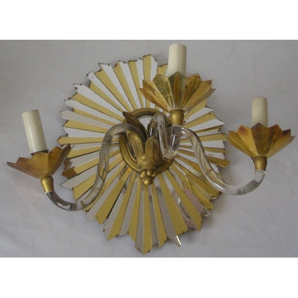 Pair of Art Deco "Soleil" wall lights by Moinat SA – Antiques and home décor