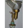 Faceted mirror lamp, made of glass and wood, at  Moinat SA  - Antiques and home décor