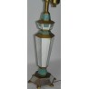 Faceted mirror lamp, made of glass and wood, at  Moinat SA  - Antiques and home décor