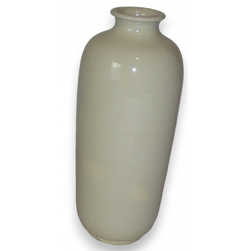  Vase beige en forme de bouteille sur  Moinat SA  - Antiquités décoration
