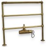 Radiator, gold-coloured steel tumble dryer at  Moinat SA  - Antiques and home décor